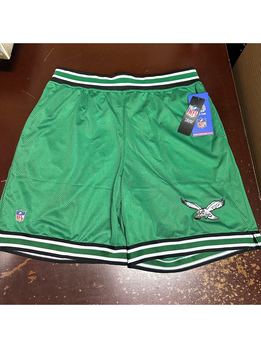 Philadelphia Eagles NFL ultra game Eagles, Kelly Green mesh shorts L or XL